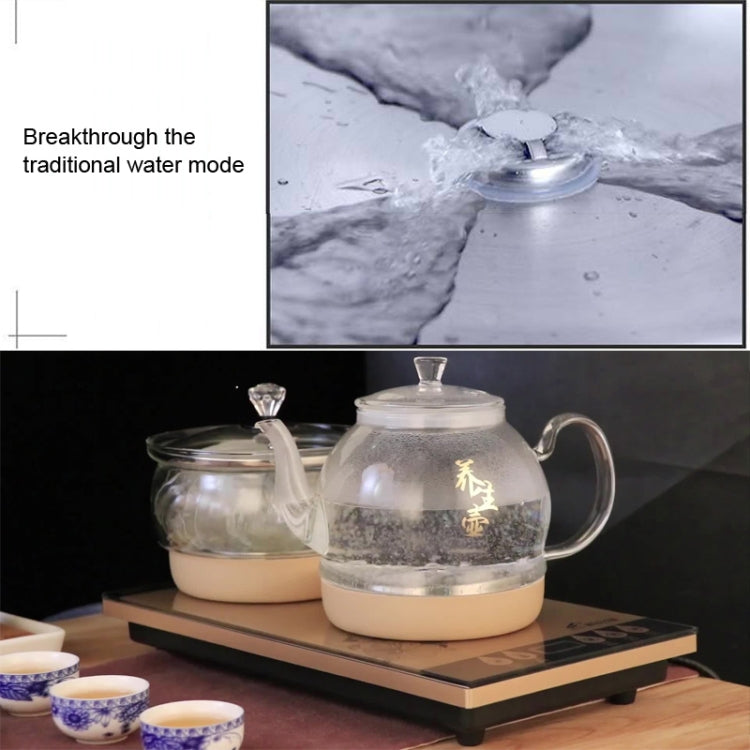 Pumping Type Automatic Add Water Full Intelligent Electric Glass Kettle Pumping Boiled Tea Stove Set, Tea Stove Set