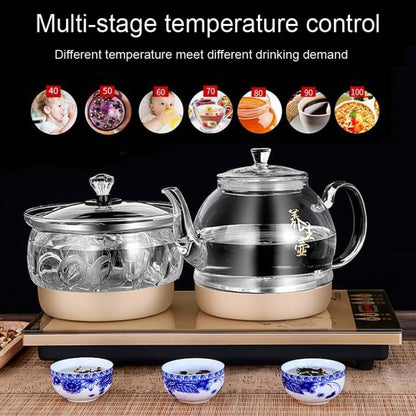 Pumping Type Automatic Add Water Full Intelligent Electric Glass Kettle Pumping Boiled Tea Stove Set, Tea Stove Set
