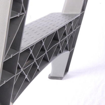 Thick Plastic Double-sided Folding Ladder Car Wash Tool Car Wash Stool, Double-sided Folding Ladder