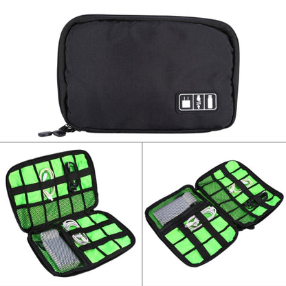 Organizador de viaje portátil, bolsa de almacenamiento, estuche para accesorios electrónicos y dispositivos digitales. Tamaño: 25,7 x 18,5 x 1,2 cm. HC3103B, HC3103L, HC3103G, HC3103TT.