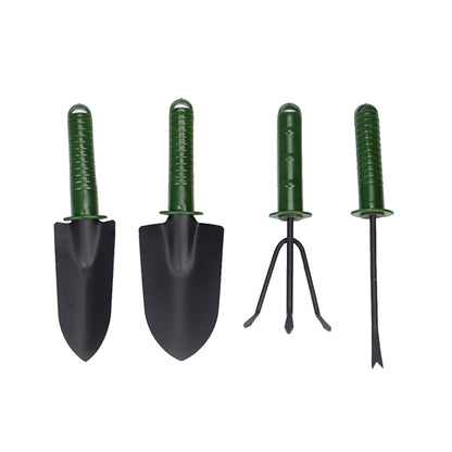 Garden Tools Gardening Shovel Fork Rake Plastic Handle Garden Tools Four Sets Gardening Plant Tools Set, Plant Tool 5