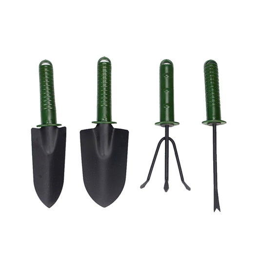 Garden Tools Gardening Shovel Fork Rake Plastic Handle Garden Tools Four Sets Gardening Plant Tools Set, Plant Tool 5