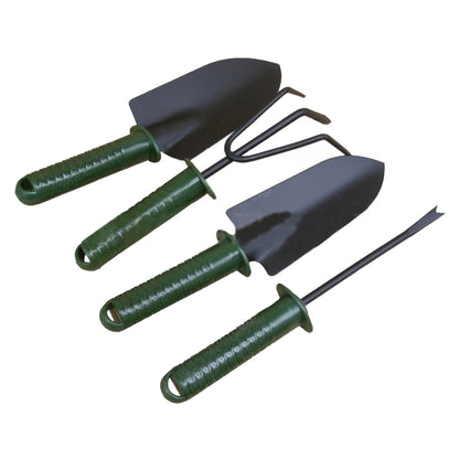 Garden Tools Gardening Shovel Fork Rake Plastic Handle Garden Tools Four Sets Gardening Plant Tools Set, Plant Tool 5
