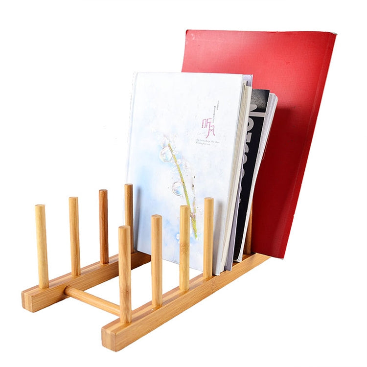 Solid Wood Dish Drip Rack Plate Holder, Size: 25.5x12x10cm, 5 Grid