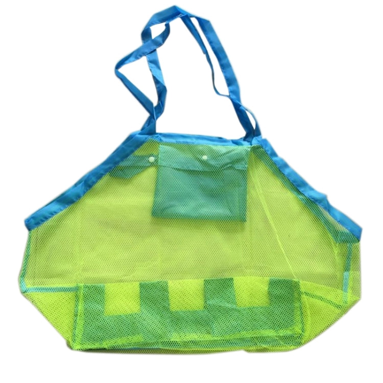 Portable Mesh Children Beach Dredging Tools Toy Quick Storage Bag Handbag, L Size