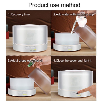 T700 Remote Control Clear White Air Humidifier Automatic Alcohol Sprayer Essential Oil Diffuser Ultrasonic Mist Maker Ultrasonic Aroma Diffuser Atomizer Color LED, Capacity: 700ml, DC 24V, US Plug, Clear White (700ml), Wood Pattern (700ml)