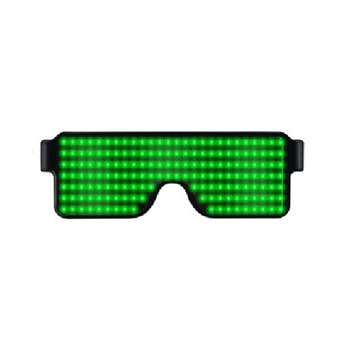 Night Club Bar Disco LED Light Emitting Glasses Festival Party USB Charging Shutter Dynamic Flash Glasses