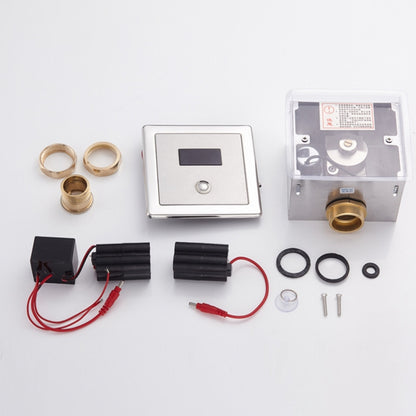 Recessed Wall in Type Flush Valve for Auto-induction Toilet, with Automatic and Manual Function DC, Automatic & Manual DC