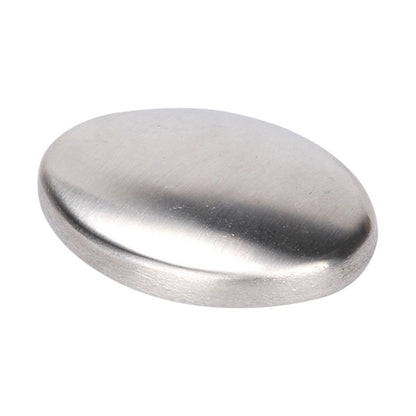 Portable Cleaning Stainless Steel Oval Hand Soap Eliminating Odour Remover, Random Style Delivery, Oval