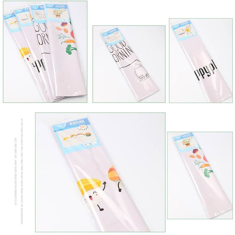 5 PCS Sweet Coffee Pattern Household Kitchen Self-adhesive High Temperature Resistance Oil Resistant Wall Stickers Size: 60x90cm, Sweet Coffee Pattern