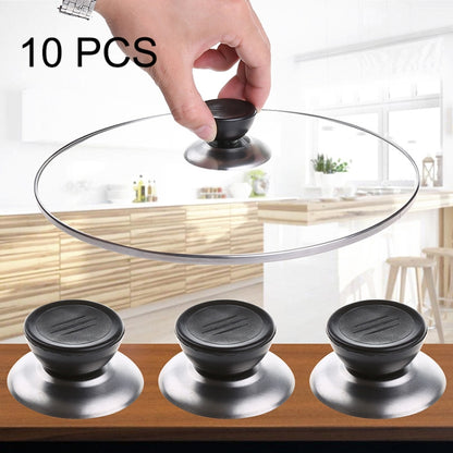 12 PCS Kitchen Universal Replaceable Pot Cover Handle Circular Plastic Knob, Pot Cover Plastic Knob