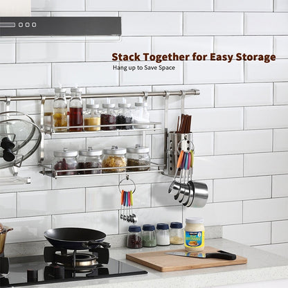 kn650 10 in 1 Black Stainless Steel Measuring Spoon Cake Mold Baking Tool Set, 10 in 1 Measuring Spoon(Black)