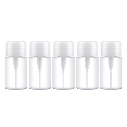 Portable Liquid Push Down Pump Dispenser Bottle Empty Plastic Bottle Container, 100ml, 100ml