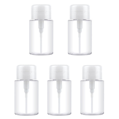 Portable Liquid Push Down Pump Dispenser Bottle Empty Plastic Bottle Container, 150ml, 150ml