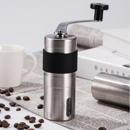 Portable Conical Burr Mill Manual Stainless Steel Hand Crank Coffee Bean Grinder, Capacity: 30g, Capacity: 30g