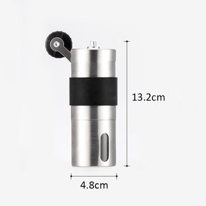 Portable Conical Burr Mill Manual Stainless Steel Hand Crank Coffee Bean Grinder, Capacity: 30g, Capacity: 30g