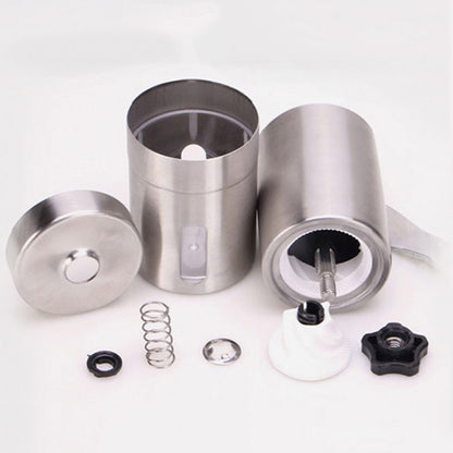 Portable Conical Burr Mill Manual Stainless Steel Bean Pepper Hand Crank Coffee Grinder, Gift Box Package, Coffee Bean Grinder