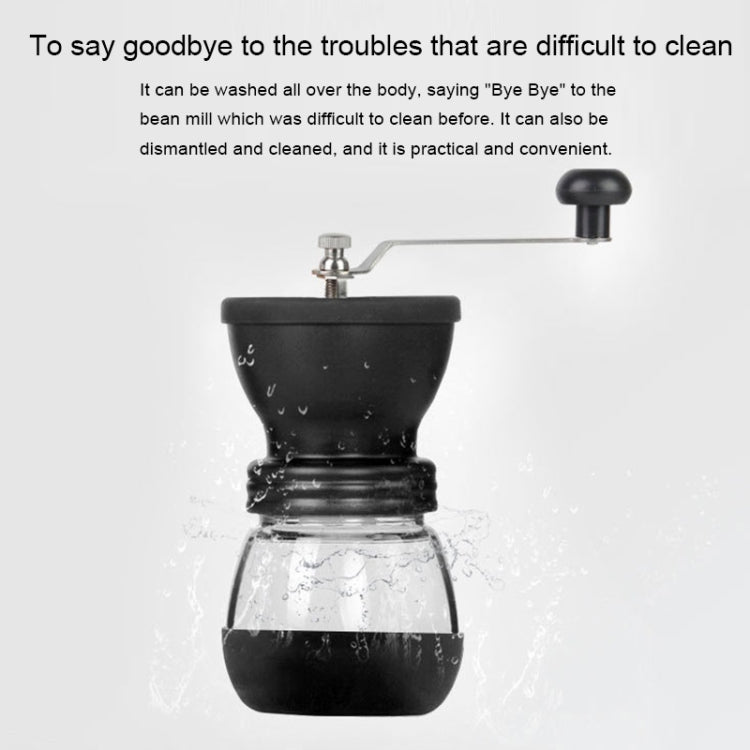 Portable Conical Burr Mill Manual Spice Herbs Hand Grinding Machine Coffee Bean Grinder with Seal Pot, With Seal Pot