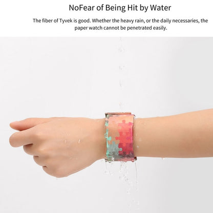 Machine Armor Pattern Creative Fashion Waterproof Paper Watch Intelligent Paper Electronic Wristwatch, Machine Armor Pattern