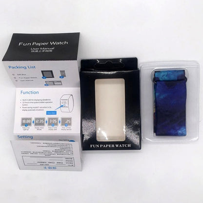 Rudder Pattern Creative Fashion Waterproof Paper Watch Intelligent Paper Electronic Wristwatch, Rudder Pattern