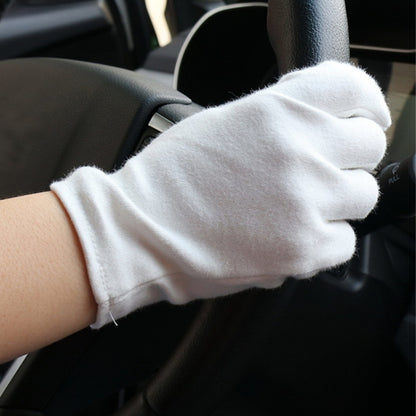 12 Pairs Pure Cotton Working Gloves, Thickened，Size：XL, Thickened，Size：XL