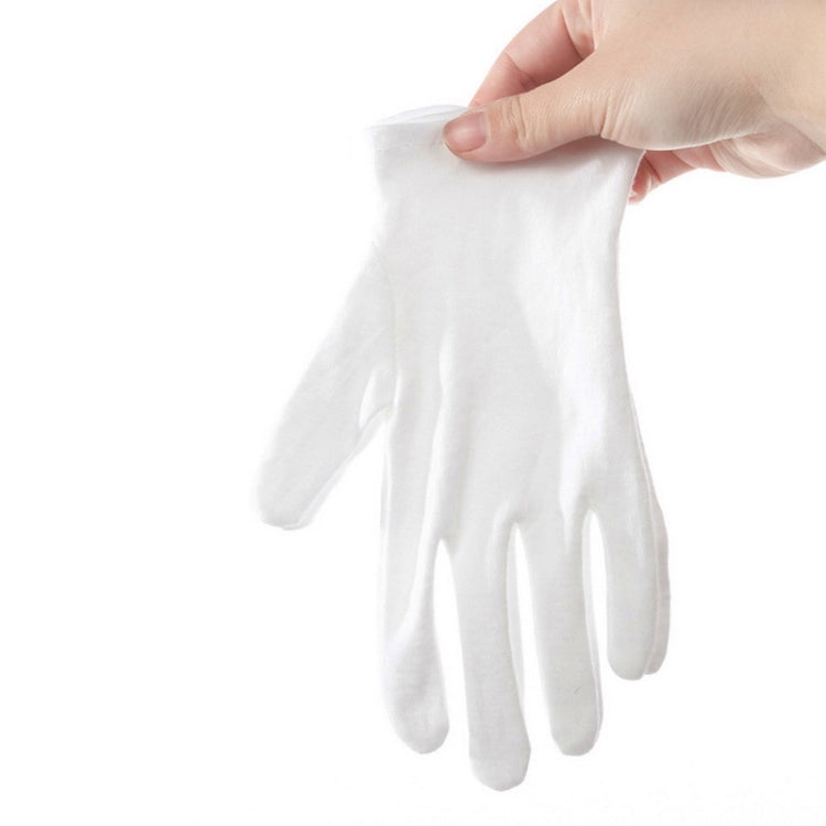 12 Pairs Pure Cotton Working Gloves, Thickened，Size：XL, Thickened，Size：XL