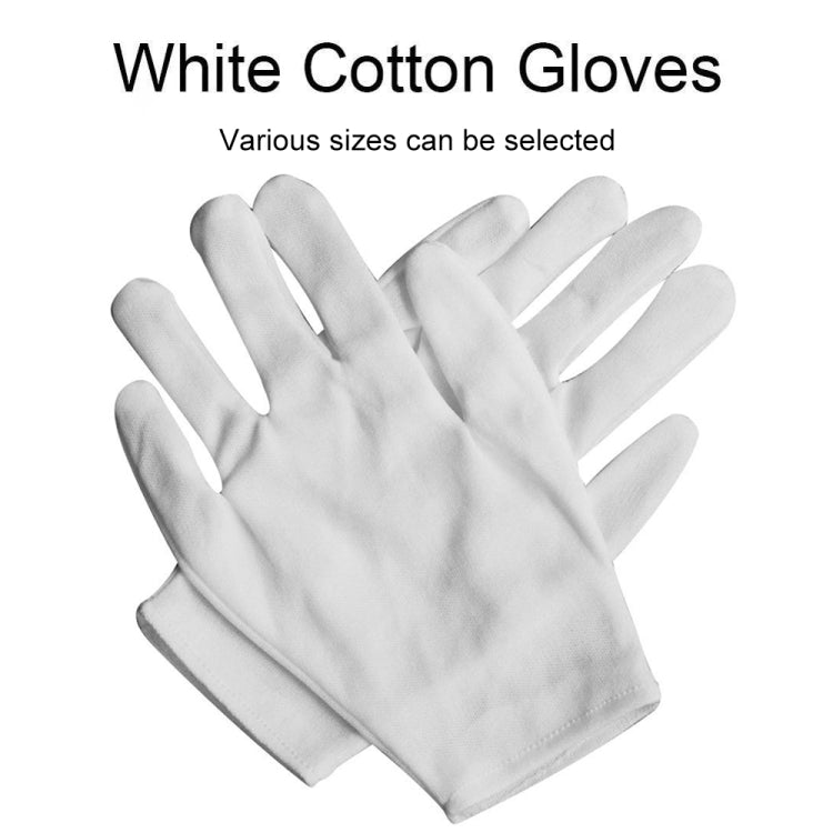 12 Pairs Pure Cotton Working Gloves, Thickened，Size：XL, Thickened，Size：XL