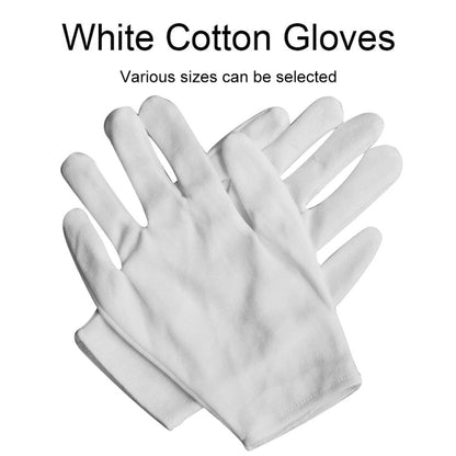 12 Pairs Pure Cotton Working Gloves, Thickened，Size：XL, Thickened，Size：XL
