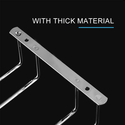 MICLAN Four Rows Stainless Steel Hanging Wine Glass Holder, Size: 34*38*43cm, Size: 34*38*43cm