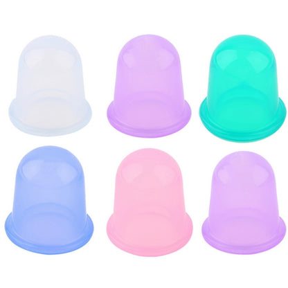 Health Care Body Massage Vacuum Silicone Cupping Cup,Random Color Delivery, 1 PCS