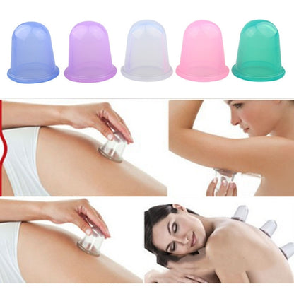 Health Care Body Massage Vacuum Silicone Cupping Cup,Random Color Delivery, 1 PCS