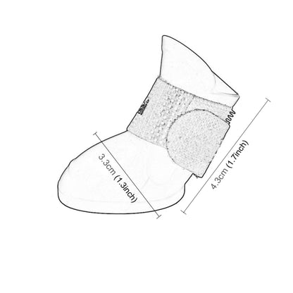 Lovely Pet Dog Shoes Puppy Candy Color Rubber Boots Waterproof Rain Shoes, S, Size:  4.3 x 3.3cm, Size: S 4.3 x 3.3cm S, Size: 4.3 x 3.3cm, Size: S 4.3 x 3.3cm