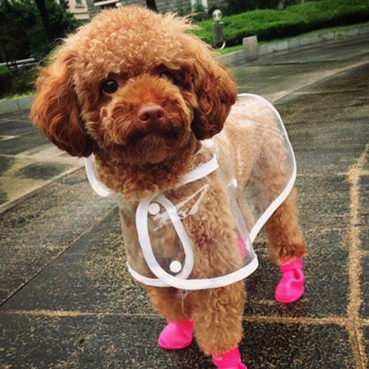 Lovely Pet Dog Shoes Puppy Candy Color Rubber Boots Waterproof Rain Shoes, S, Size:  4.3 x 3.3cm, Size: S 4.3 x 3.3cm S, Size: 4.3 x 3.3cm, Size: S 4.3 x 3.3cm