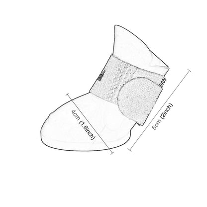 Lovely Pet Dog Shoes Puppy Candy Color Rubber Boots Waterproof Rain Shoes, M, Size:  5.0 x 4.0cm, Size: M 5.0 x 4.0cm, Size: 5.0 x 4.0cm