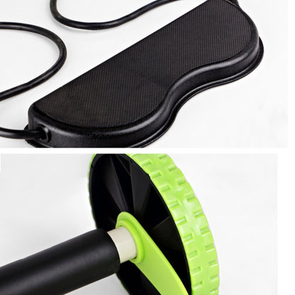 Multifunctional Exercise Home Fitness Equipment Intensity Adjustable Abdominal Wheel Resistance Pull Rope Muscle Power, Green
