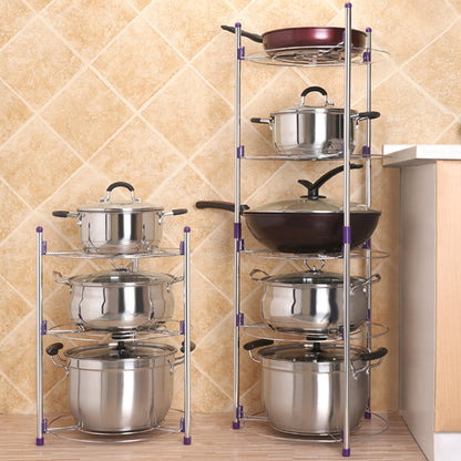 Multi-function Kitchen Pot Rack Double-layer Wok Soup Pot Stainless Steel Pot Rack, Double-layer