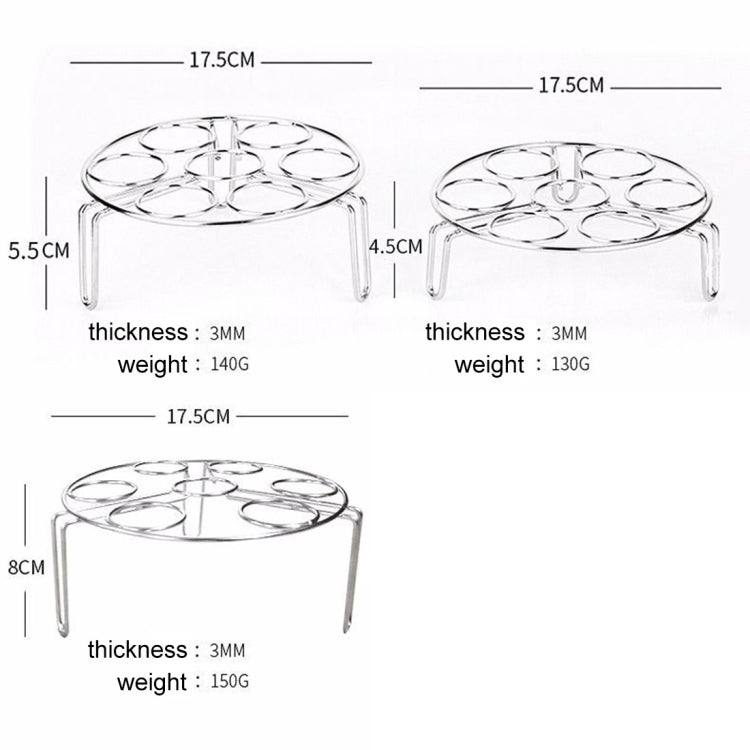 Steamer Rack Basket Egg Vegetable Steaming Trivet for Instant Pot Pressure Cooker, Diameter: 17.5cm, Height: 4.5cm, Diameter: 17.5cm, Height: 4.5cm