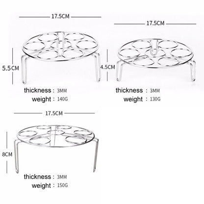Steamer Rack Basket Egg Vegetable Steaming Trivet for Instant Pot Pressure Cooker, Diameter: 17.5cm, Height: 4.5cm, Diameter: 17.5cm, Height: 4.5cm
