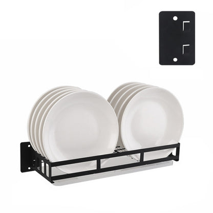 Stainless Steel Wall-mounted Kitchen Rack Hanging Dish Holder, Dish Holder