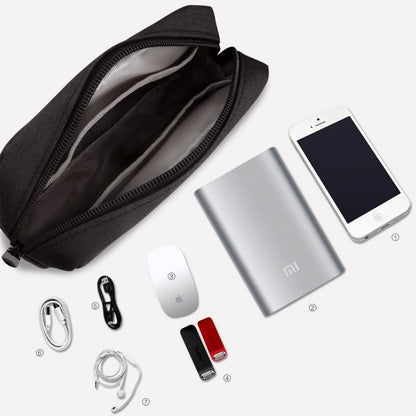 Simple Multi-functional Digital Device Travel Storage Bag for Phones, Power Bank, U-disk, Earphones, Data Cable and etc, Big Size: 23*11*5cm, Size:  23*11*5cm Black, Size:  23*11*5cm Pink, Size: 23*11*5cm Grey, Size: 23*11*5cm Blue, DY01 23x11x5cm