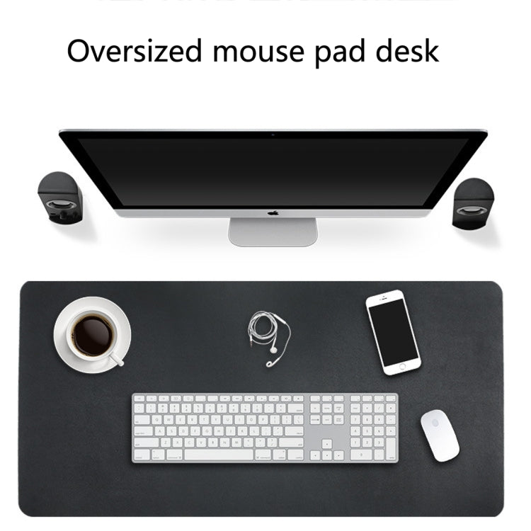 Multifunction Business Double Sided PU Leather Mouse Pad Keyboard Pad Table Mat Computer Desk Mat, Size: 120 x 60cm, Size: 120 x 60cm(Black Red), Size: 120 x 60cm, Size: 120 x 60cm(Green + Silver), Size: 120 x 60cm(Blue + Yellow)                       ...