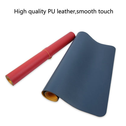 Multifunction Business Double Sided PU Leather Mouse Pad Keyboard Pad Table Mat Computer Desk Mat, Size: 120 x 60cm, Size: 120 x 60cm(Black Red), Size: 120 x 60cm, Size: 120 x 60cm(Green + Silver), Size: 120 x 60cm(Blue + Yellow)                       ...