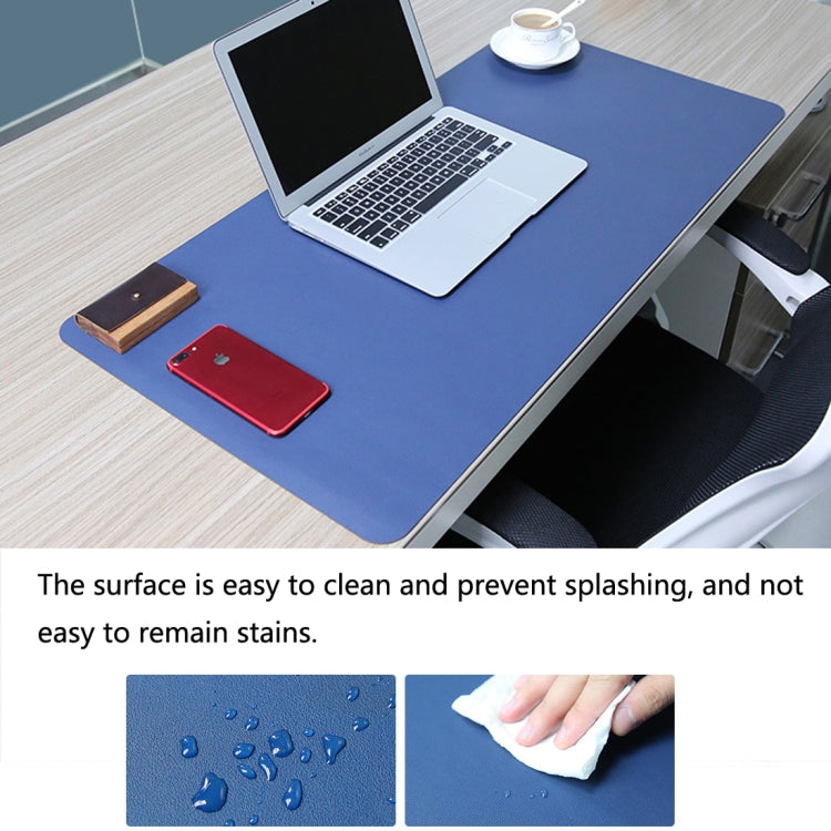 Multifunction Business Double Sided PU Leather Mouse Pad Keyboard Pad Table Mat Computer Desk Mat, Size: 120 x 60cm, Size: 120 x 60cm(Black Red), Size: 120 x 60cm, Size: 120 x 60cm(Green + Silver), Size: 120 x 60cm(Blue + Yellow)                       ...