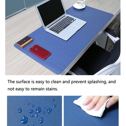 Multifunction Business PU Leather Mouse Pad Keyboard Pad Table Mat Computer Desk Mat, Size: 90 x 45cm, Size: 90 x 45cm(Black), Size: 90 x 45cm(Pink), Size: 90 x 45cm(Green), Size: 90 x 45cm(Sapphire Blue), Size: 90 x 45cm(Baby Blue)                    ...