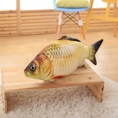 Simulation Fish Toy Funny Cat Toy Fish Stuff Scratching Post Board Toy, Middle Size: 41.0 x 13.5 x 9.0cm, Size: 41.0x13.5x9.0cm