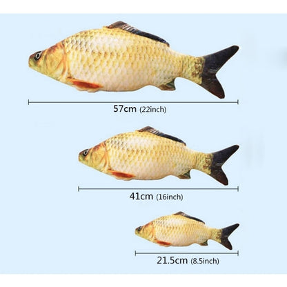 Simulation Fish Toy Funny Cat Toy Fish Stuff Scratching Post Board Toy, Middle Size: 41.0 x 13.5 x 9.0cm, Size: 41.0x13.5x9.0cm