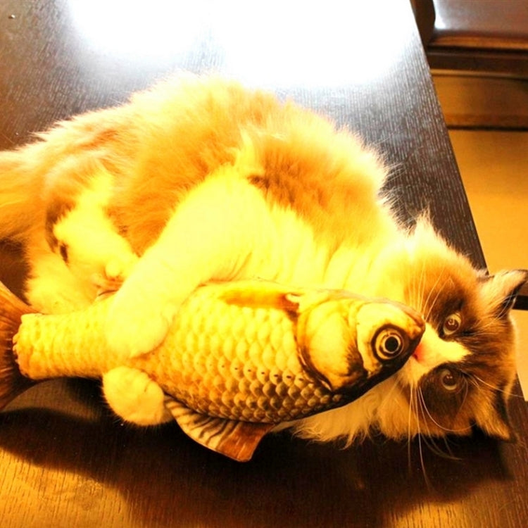 Simulation Fish Toy Funny Cat Toy Fish Stuff Scratching Post Board Toy, Middle Size: 41.0 x 13.5 x 9.0cm, Size: 41.0x13.5x9.0cm