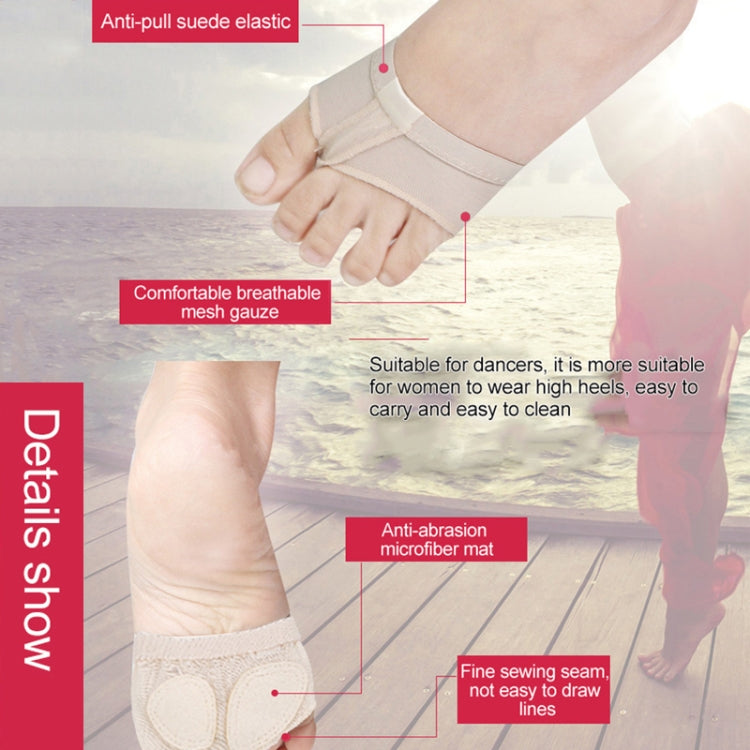 Professional Belly Ballet Dance Toe Pad Practice Shoes Forefoot Pads Socks Anti-slip Breathable Toe Socks Sleeve, Size: L(39-40 Yards), Size: L(39-40 Yards)