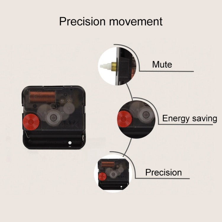 Retro Wooden Round Single-sided Gear Clock Number Wall Clock, Diameter: 40cm, Number 40cm, Number 40cm (Silver)