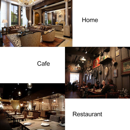 Retro Wooden Round Single-sided Gear Clock Number Wall Clock, Diameter: 40cm, Number 40cm, Number 40cm (Silver)